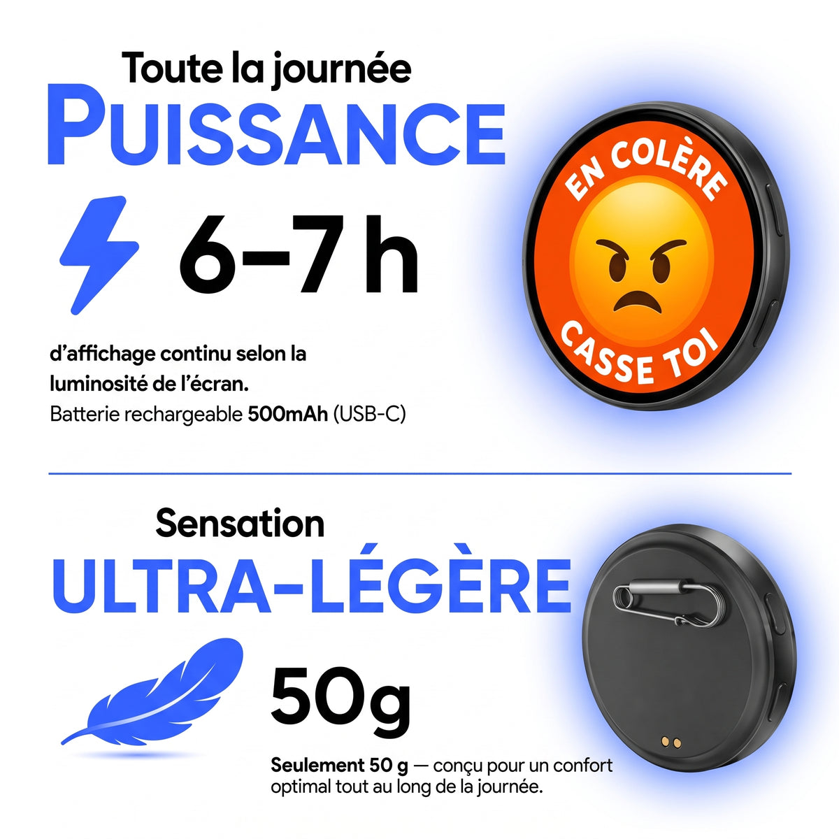 Pinsoo - Pin d'humeur personnalisé