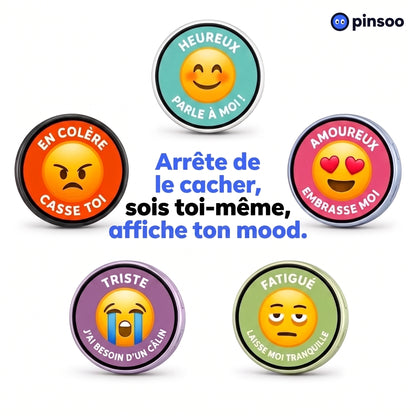 Pinsoo - Pin d'humeur personnalisé